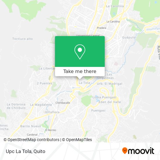 Mapa de Upc La Tola