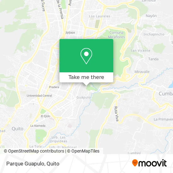 Parque Guapulo map