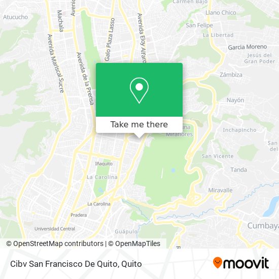 Cibv San Francisco De Quito map