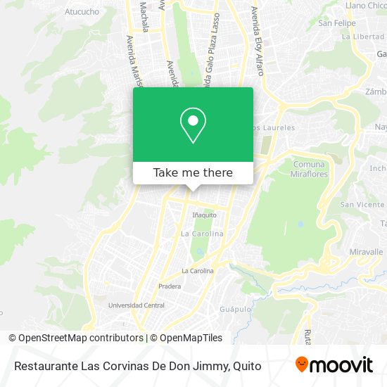 Restaurante Las Corvinas De Don Jimmy map