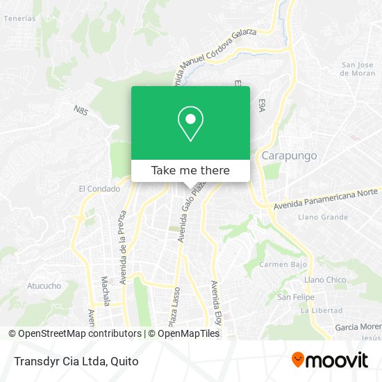 Mapa de Transdyr Cia Ltda