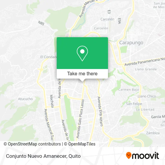 Conjunto Nuevo Amanecer map