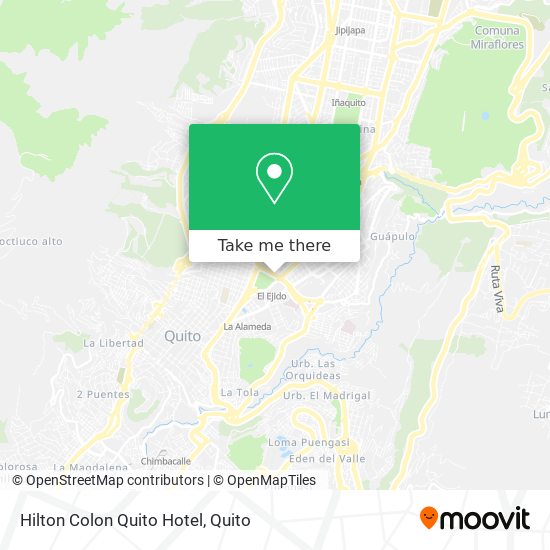 Mapa de Hilton Colon Quito Hotel