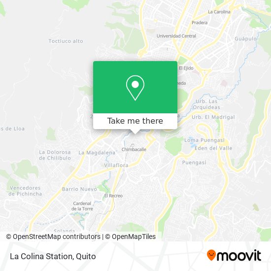 Mapa de La Colina Station