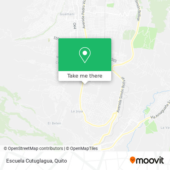 Mapa de Escuela Cutuglagua