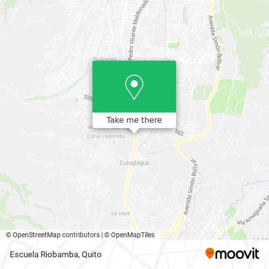 Escuela Riobamba map