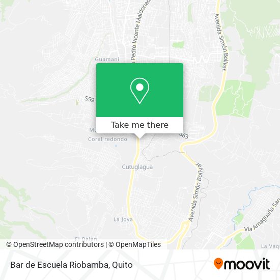 Mapa de Bar de Escuela Riobamba