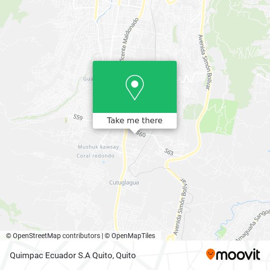 Quimpac Ecuador S.A Quito map