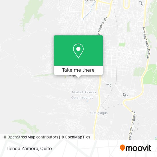Mapa de Tienda Zamora
