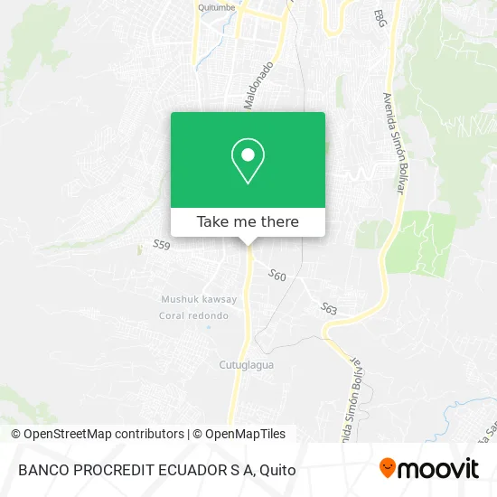 BANCO PROCREDIT ECUADOR S A map