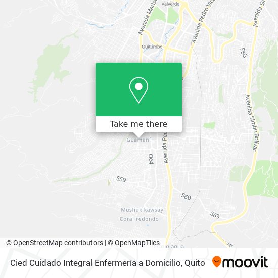 Cied Cuidado Integral Enfermería a Domicilio map