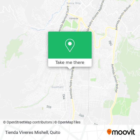 Mapa de Tienda Viveres Mishell