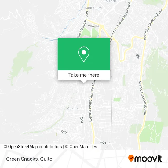 Green Snacks map