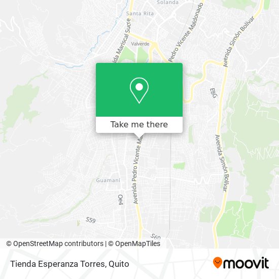 Mapa de Tienda Esperanza Torres