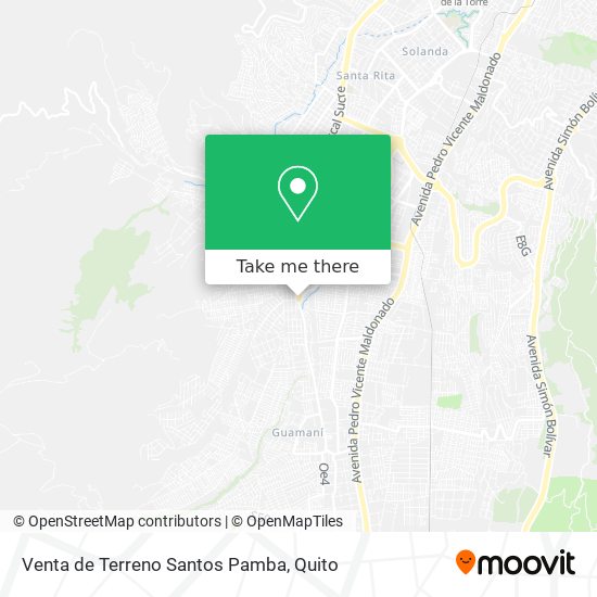 Venta de Terreno Santos Pamba map