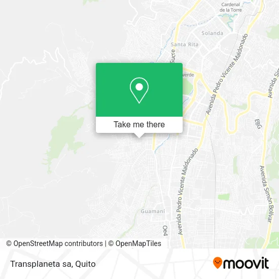 Transplaneta sa map