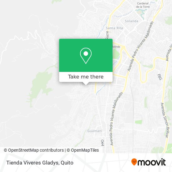 Mapa de Tienda Viveres Gladys