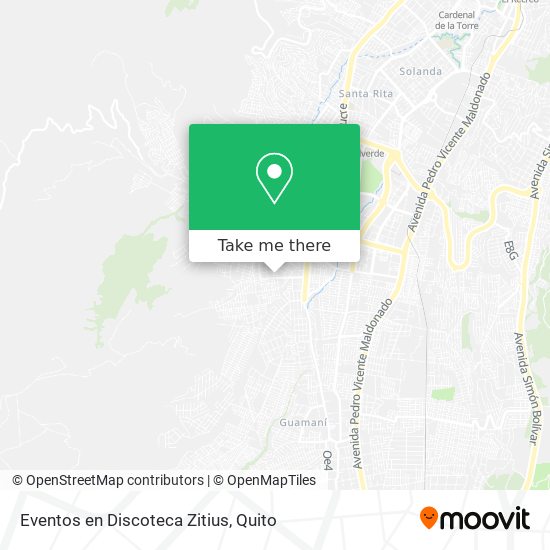 Mapa de Eventos en Discoteca Zitius