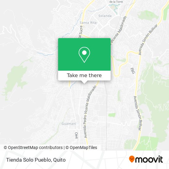 Tienda Solo Pueblo map