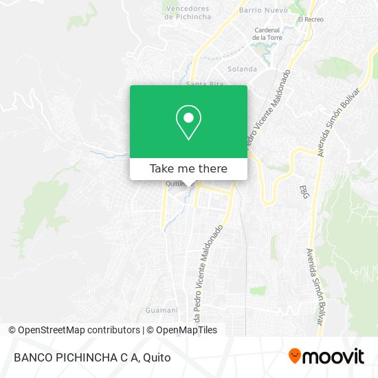 Mapa de BANCO PICHINCHA C A