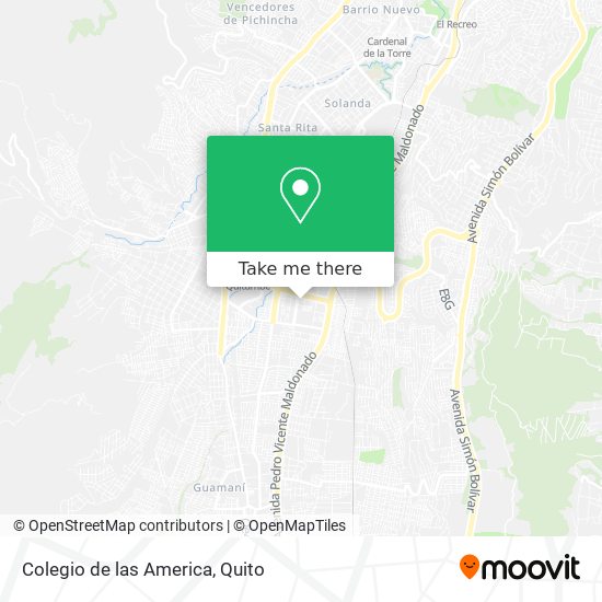 Colegio de las America map