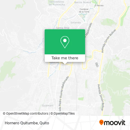 Hornero Quitumbe map