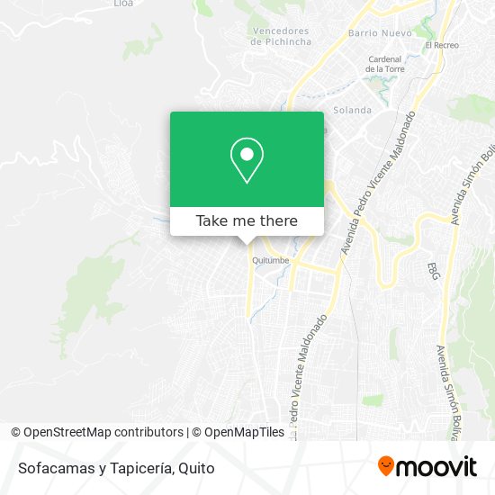 Sofacamas y Tapicería map