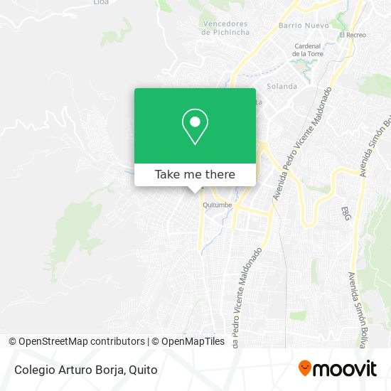 Mapa de Colegio Arturo Borja