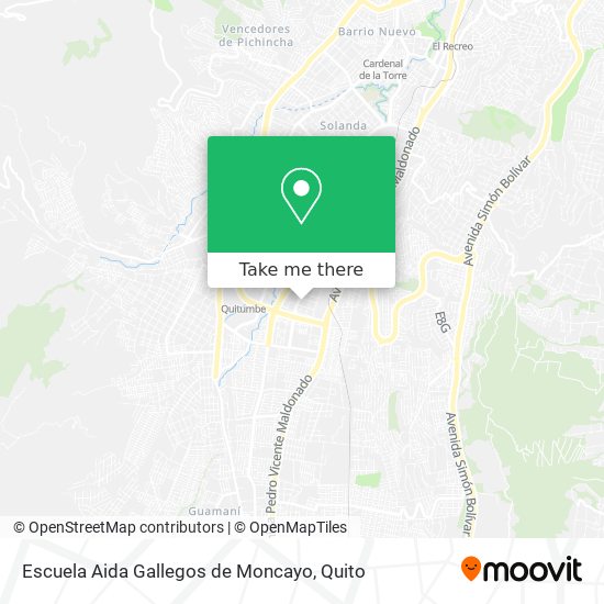 Escuela Aida Gallegos de Moncayo map