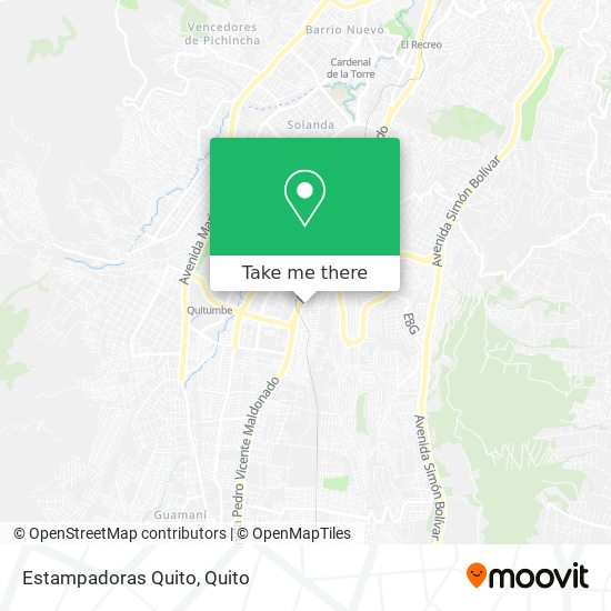Mapa de Estampadoras Quito