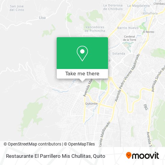 Mapa de Restaurante El Parrillero Mis Chullitas