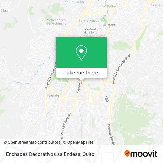 Enchapes Decorativos sa Endesa map