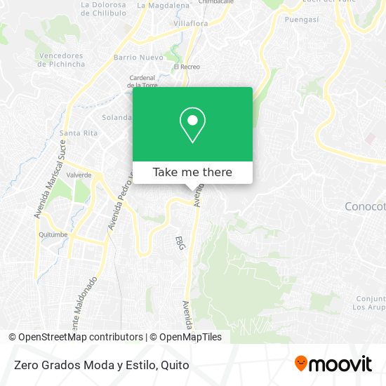 Mapa de Zero Grados Moda y Estilo