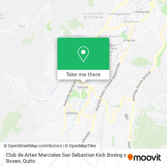 Club de Artes Marciales San Sebastian Kick Boxing y Boxeo map