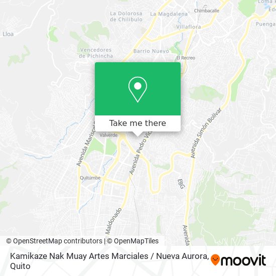 Kamikaze Nak Muay Artes Marciales / Nueva Aurora map