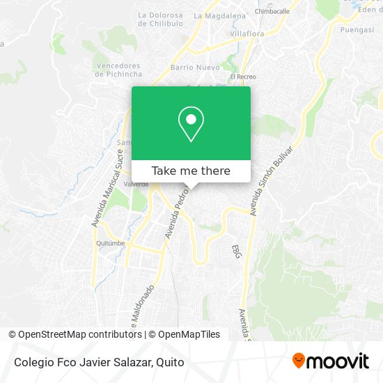 Mapa de Colegio Fco Javier Salazar