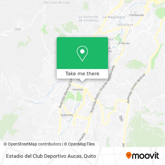 Estadio del Club Deportivo Aucas map