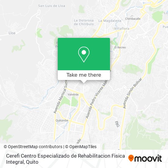 Cerefi Centro Especializado de Rehabilitacion Fisica Integral map