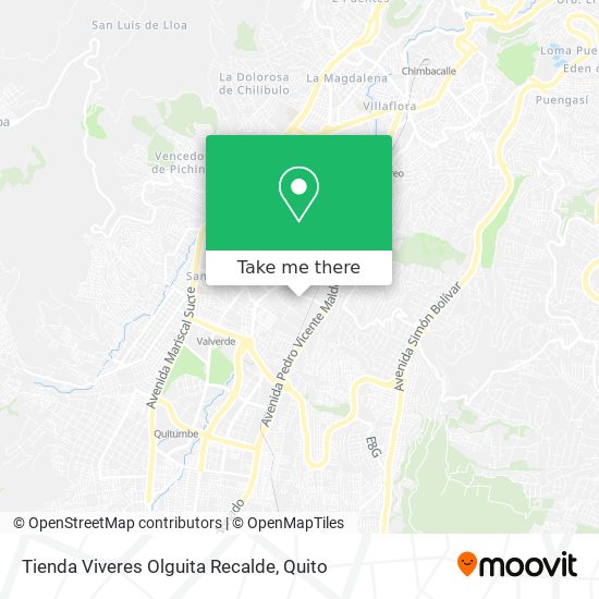 Tienda Viveres Olguita Recalde map