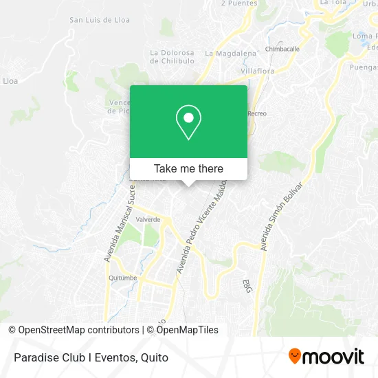 Paradise Club I Eventos map