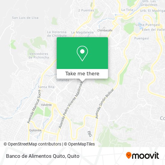 Banco de Alimentos Quito map