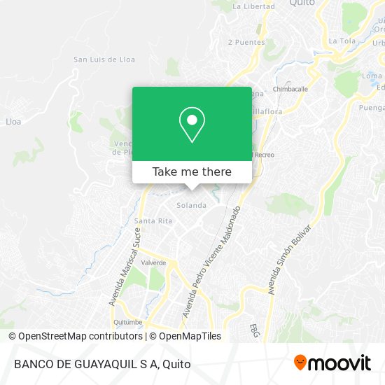 Mapa de BANCO DE GUAYAQUIL S A