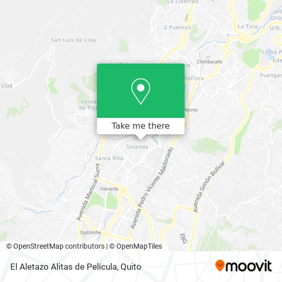 Mapa de El Aletazo Alitas de Película