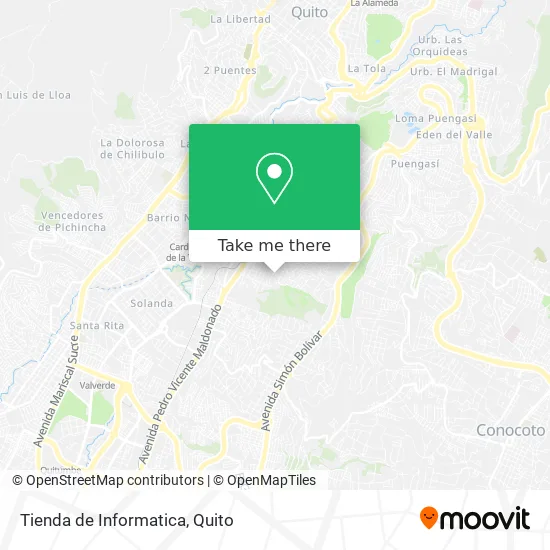 Tienda de Informatica map