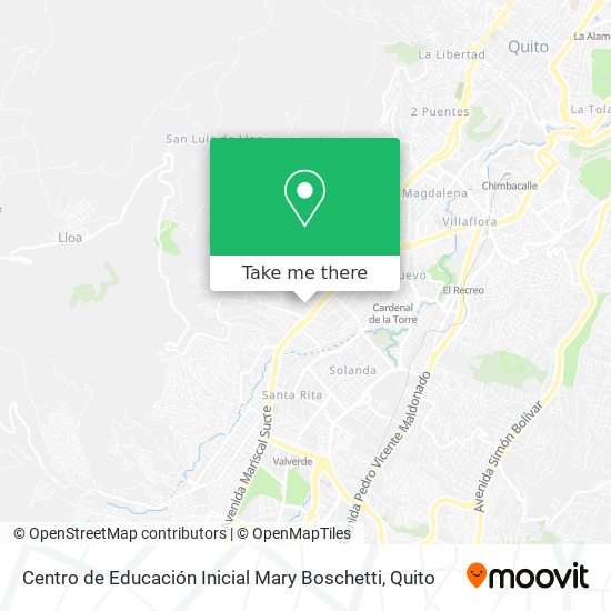 Mapa de Centro de Educación Inicial Mary Boschetti