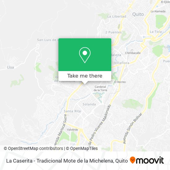 Mapa de La Caserita - Tradicional Mote de la Michelena