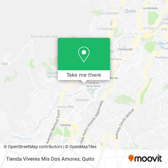 Mapa de Tienda Viveres Mis Dos Amores