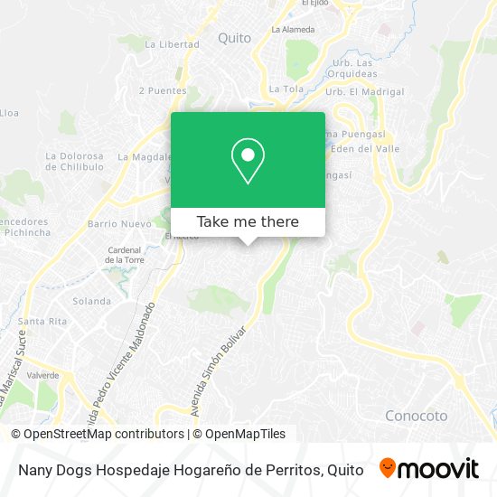 Mapa de Nany Dogs Hospedaje Hogareño de Perritos