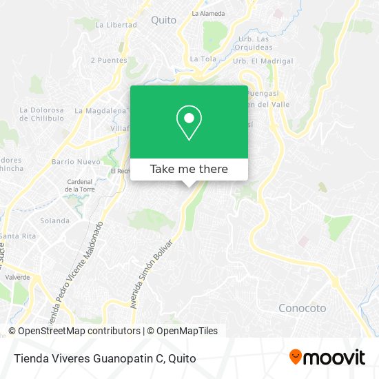 Mapa de Tienda Viveres Guanopatin C