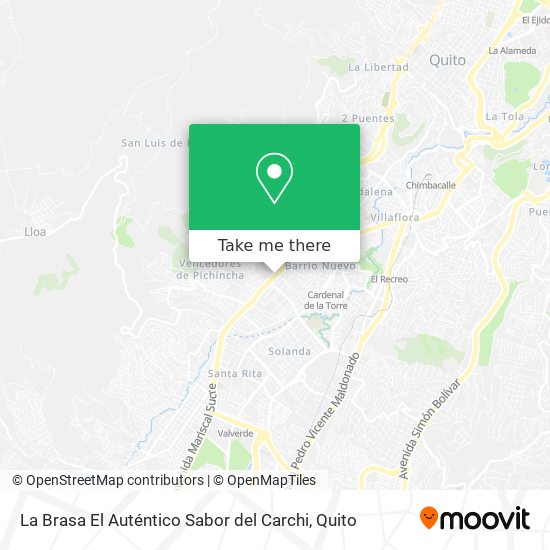 La Brasa El Auténtico Sabor del Carchi map
